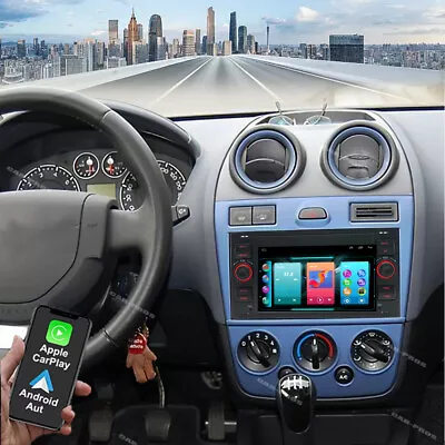 4+64GB For 2006-2008 Ford Fiesta Android 13 Apple CarPlay Car Stereo GPS Radio - Image 1 of 4