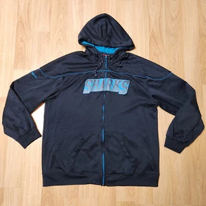 2012 San Jose Sharks Hoodie mit durchgehendem Reißverschluss Herren Gr. 2XL Reebok Face Off Collection NHL - Bild 1 von 11