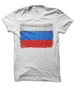T-Shirt Maglietta Bandiera Russia Russa Mosca Maglia Flag Sport Uomo S M L XL - Foto 1 di 1