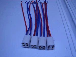 4-Brand New Light Sockets for Square Pinned Power Compact Type Light Bulbs or UV - Picture 1 of 2