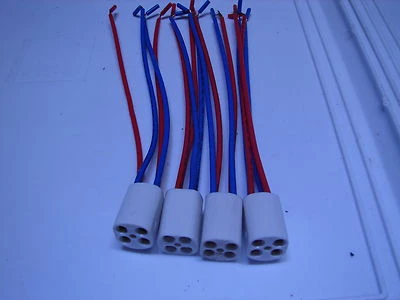 4-Brand New Light Sockets for Square Pinned Power Compact Type Light Bulbs or UV - Image 1 of 2