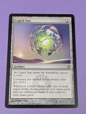 MTG Magic the Gathering: New Phyrexia: Caged Sun #132/175 Rare - NM - Image 1 of 2