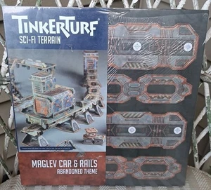 TINKERTURF SCI-FI TERRAIN - MAGLEV CAR & RAILS ABANDONED THEME - NEW - Picture 1 of 4