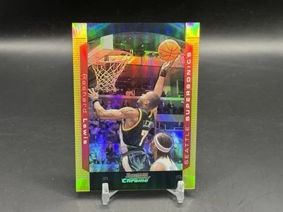 2004-05 Bowman Chrome Rashard Lewis #89 Gold Refractor /50 Sonics - Image 1 of 2
