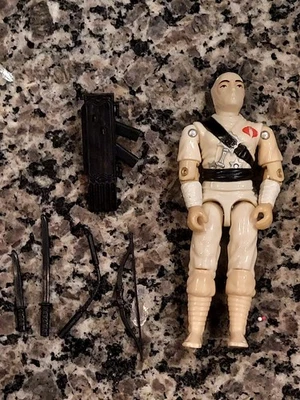 GI Joe Storm Shadow 1984 v1 *100% COMPLETO Sin Grietas Cobra De Colección RARO Foto 1 de 4
