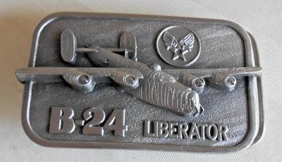B-24 Liberator Segunda Guerra Mundial Ejército Americano Largo Alcance Bombardero Avión Hebilla de Cinturón Foto 1 de 2