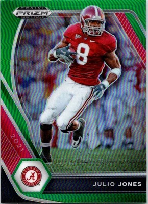 2021 Panini Prizm Draft Picks Collegiate #55 Julio Jones Green - Image 1 of 2