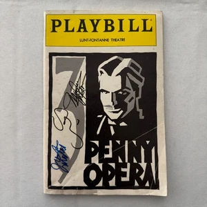3 Penny Opera Cast Signed Playbill Autographed Sting Maureen McGovern 1989 - Picture 1 of 24