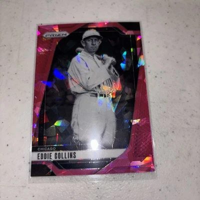 Béisbol Panini Prizm #93 2025 Eddie Collins rosa hielo agrietado Prizm White Sox Foto 1 de 2