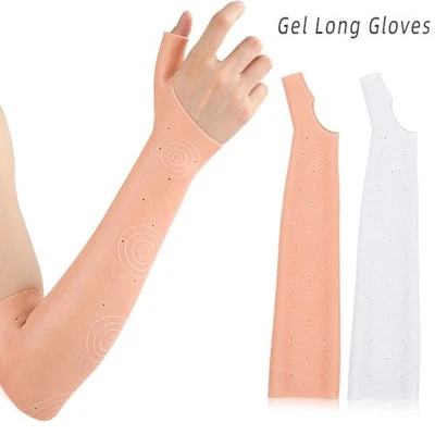 Waterproof Gel Long Tube Gloves Moisturizing Arm Care Tool  Men Women - image 1 of 4