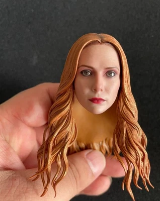 Head Sculpt Figure Hot Toys Avengers: Endgame Scarlet Witch 1/6 DX35 Collectible - Image 1 of 4