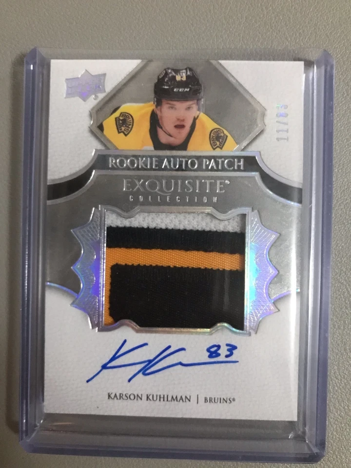 2020 UD #EC-KK KARSON KUHLMAN EXQUISITE COLLECTION ROOKIE AUTO PATCH 11/83 - Image 1 of 2