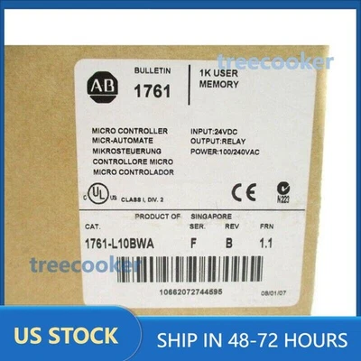 AB 1761-L10BWA MICROLOGIX 1000 Controller 1761L10BWA EXPRESS  US Free Tax - Image 1 of 4