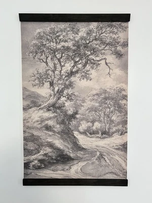 Tapiz colgante de pared de lona de algodón con estampado de roble para paisaje de dunas 24 pulgadas X 36 pulgadas Foto 1 de 4