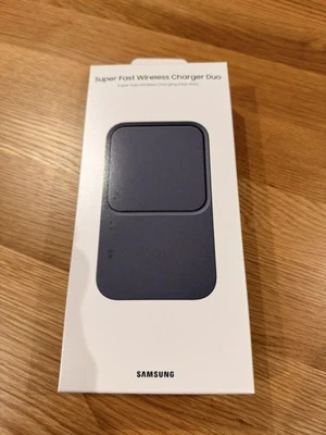 Cargador inalámbrico súper rápido Samsung 15W Duo EP-P5400TBEGGB (grafito) - Imagen 1 de 3