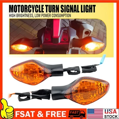 2x Front TURN SIGNAL For HONDA CBR650F ABS 2014 2015 2016 2017 2018 Amber - Изображение 1 из 4