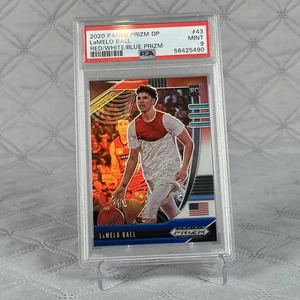 2020-21 Panini Prizm Draft Picks - Red White & Blue Prizm #43 LaMelo Ball (RC) - Bild 1 von 2