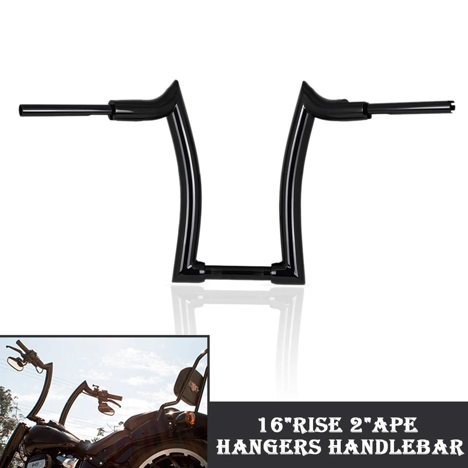 16'' Rise 2" Ape Hanger Handlebar Fit For Suzuki Intruder Volusia VL800 - Изображение 1 из 4