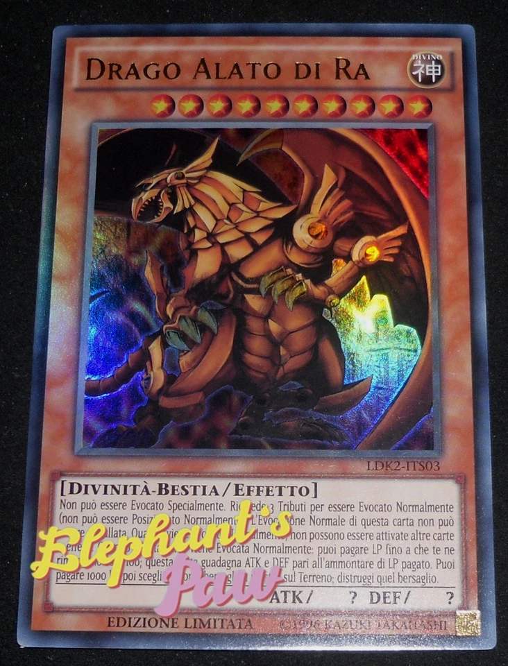 Yugioh - Drago Alato di Ra ULTRA RARA - LDK2-ITS03 Ed. Limitata - Immagine 1 di 1