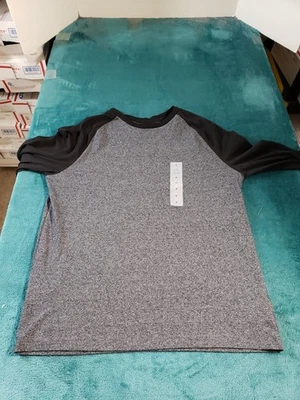 Camisa Antigua Azul Marino Talla Pequeña Para Hombre Gris Manga Larga Cuello Redondo Suave Lavada Nueva Con Etiquetas Foto 1 de 4