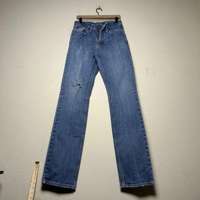 Jean de mezclilla Cinch para hombre 30x38 azul envejecido azul occidental etiqueta ajustado recto largo Foto 1 de 4