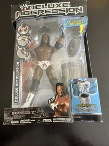 New 2006 WWF Deluxe Aggression Booker T Series 2 With Crushing Trash Can  - Picture 1 of 12