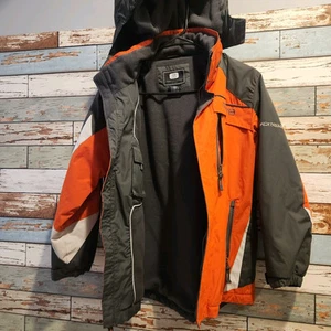 Free Country FCXtreme Youth Winter Snowboard/Ski Jacket Size Large Gray/Orange - Picture 1 of 9
