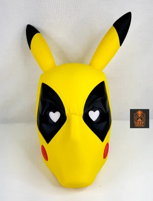 Deadpool Pikapool Cosplay Costume Wearable Helmet Mask 3D Printed - Image 1 of 4