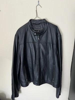 Mens Structure Black Leather XXL (50-52) - Image 1 of 3