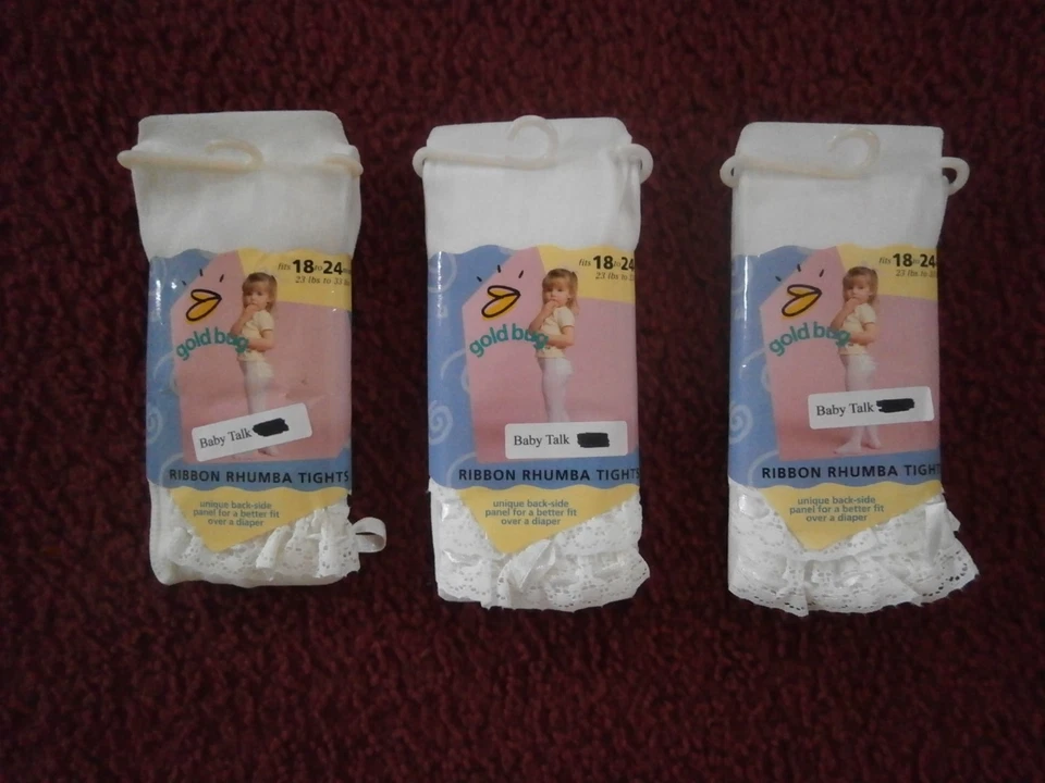 LOTE DE 3 PACKS NUEVAS MEDIAS GOLDBUG CINTA RHUMBA TALLA 18-24 MESES 3 PARES EN TOTAL Foto 1 de 1