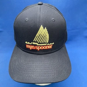 Gorra de béisbol ajustable Reyn Spooner azul con correa de cuero trasera - Imagen 1 de 11