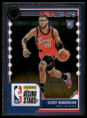 2023-24 Hoops Premium Stock #280 Scoot Henderson Rookie Portland Trail Blazers - Image 1 of 2