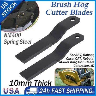 2 piezas para Wolverine Minicargadora HD AR400 Acero Cepillo Cerdo Cortador Cuchillas de Repuesto Foto 1 de 4