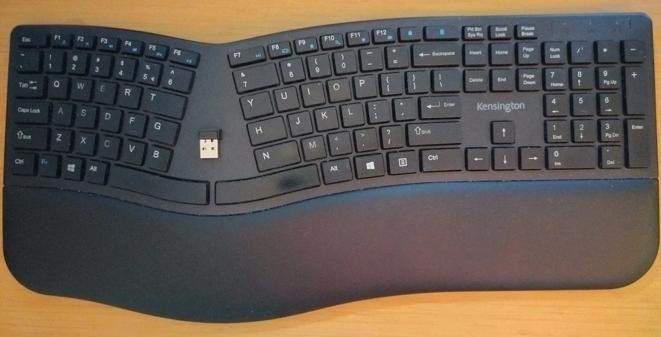 Kensington Pro Fit Ergonomic Wireless Keyboard Tested Dongle-Works Great! - Image 1 of 1