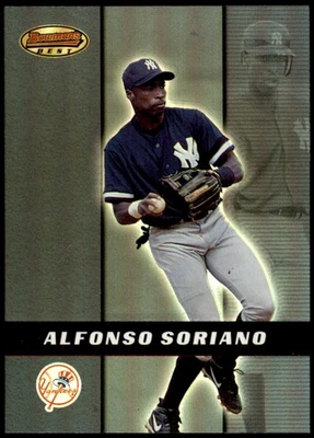 Alfonso Soriano 2000 Bowman's Best #145 Yankees MLB READ FREE SHIP AutographDen - Image 1 of 2