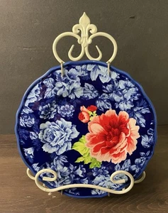 Pionierin Salatteller blau Heritage Floral 8,5". Inklusive Wandhänger - Bild 1 von 2