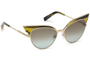 DSQUARED2 LOLLO DQ 0166 64F Gold Cat Eye Sunglasses Frame 55-16-140 DQ 166 Italy - Picture 1 of 5