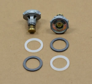 (Par) Válvula de alimentación de 6,5 etapa única alto flujo 4 puertas se adapta a: Holley Carb 4150 4500 - Imagen 1 de 3