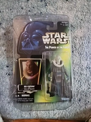 Figura Babero Fortuna Kenner Star Wars Poder de la Fuerza en Protector de Plástico Foto 1 de 4
