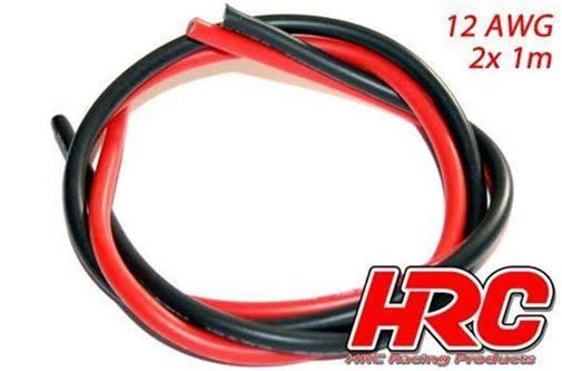 HRC RACING Cable TSW PRO RACING 12 Gauge / 3.3mm2 Plata (680 x 0.08) Rojo Y Sc - Imagen 1 de 1