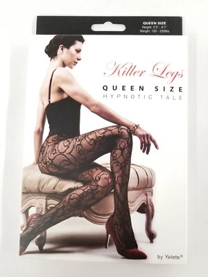 Yelete Killer Legs 渔网连裤袜 堆眠故事 尺寸 Queen — 第 1/4 张图片