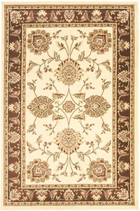 Ivory / Brown Safavieh Oriental Area Rug 3' 3 x 5' 3 - Picture 1 of 2