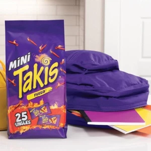 Takis Fuego Mini 25 pc / 1.23 oz Bite Size Multipack, Hot Chili Pepper & Lime - Picture 1 of 6