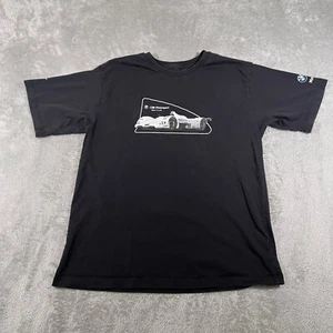 BMW Motorsport Graphic Tee Boys Medium Black Racing Car Short Sleeve - Picture 1 of 9