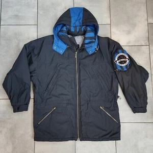 Vintage 90s Head Multicolor Insulated Detachable Hood Cargo Pocket Parka Sz.XL - Picture 1 of 15