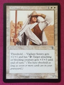 Magic The Gathering JUDGMENT VIGILANT SENTRY white card MTG - Picture 1 of 2