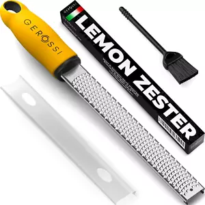Stainless Steel Cheese and Citrus Zester Grater W/Extra Sharp Blade - Perfect fo - Picture 1 of 12