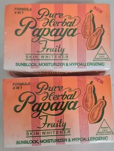 Pure Herbal Papaya Skin 4 in 1 Seife 135g - wie abgebildet - Bild 1 von 3