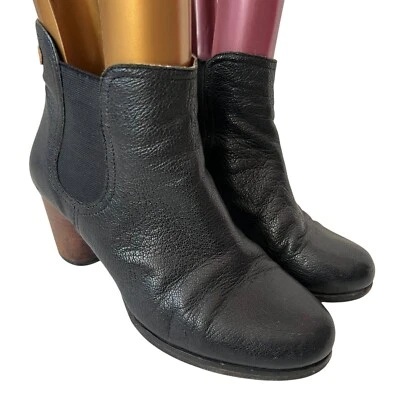 Botas Camper Cuero Negro Annie Block Tacón Chelsea Pull On 38 7.5 Mujer Botín Foto 1 de 4