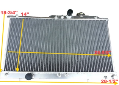 For 2000-2005 Mitsubishi Eclipse / Dodge Chrysler Sebring MT Aluminum Radiator  Foto 1 de 4